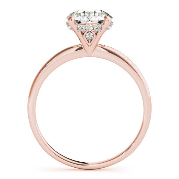 Hidden Halo Engagement Ring