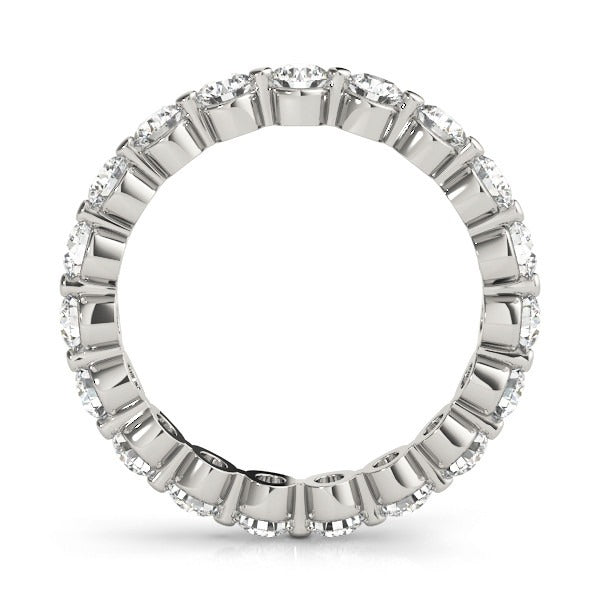 Single Shared Prong Eternity Ring