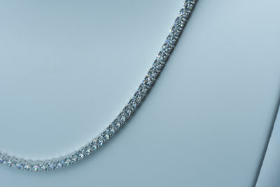 Straight Line Diamond Necklace