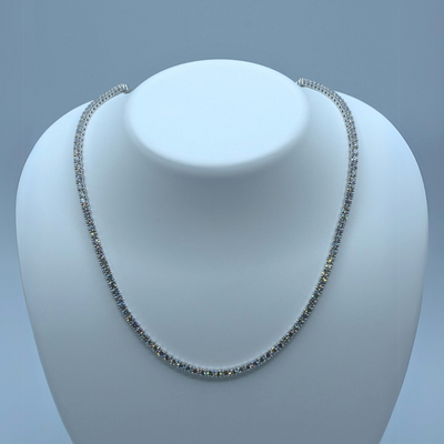 Straight Line Diamond Necklace