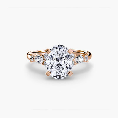 The Floral Accent Solitaire