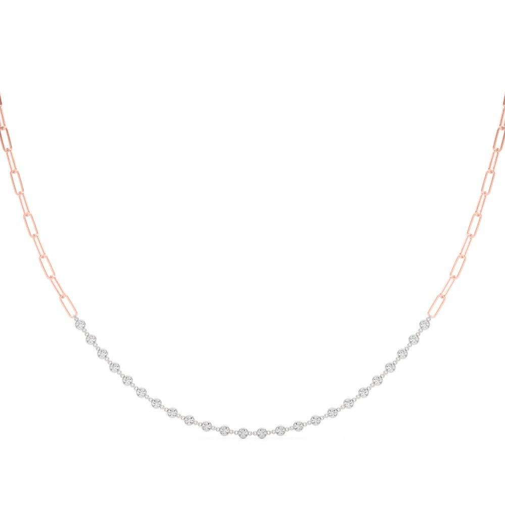 Paperclip Diamond Necklace