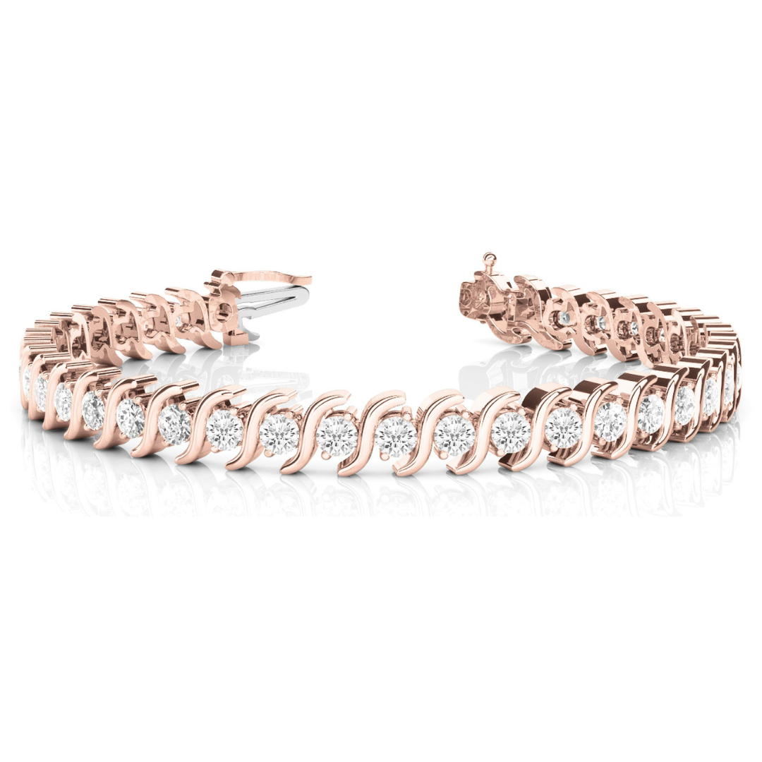 S Link Diamond Tennis Bracelet