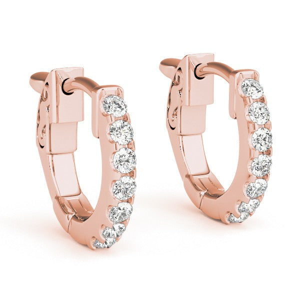 Diamond Huggie Earrings