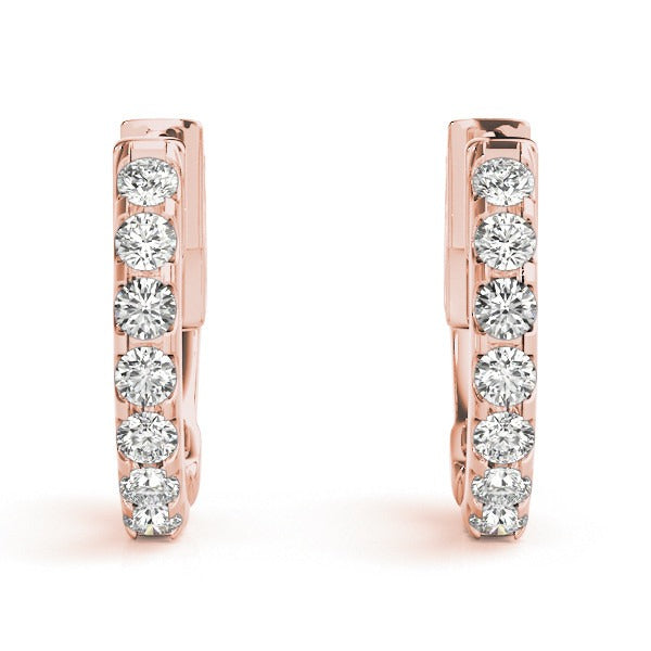 Diamond Huggie Earrings