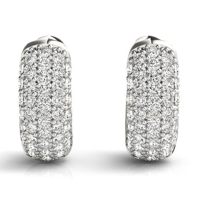 Pave Diamond Huggie Earrings