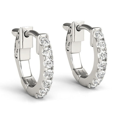 Diamond Huggie Earrings