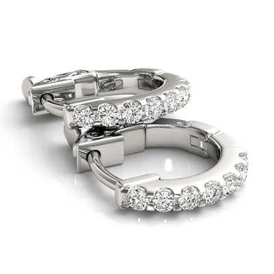 Diamond Huggie Earrings