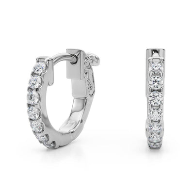 Diamond Huggie Earrings