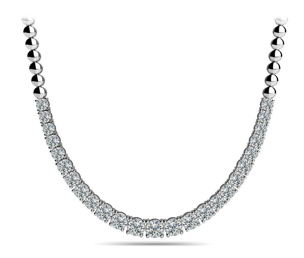 Simona Graduated Diamond Necklace