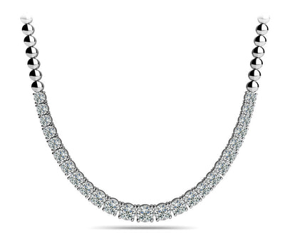 Simona Graduated Diamond Necklace