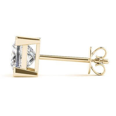 Princess Cut Diamond Stud Earrings