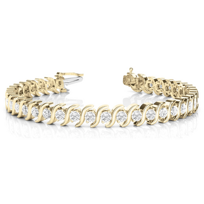 S Link Diamond Tennis Bracelet