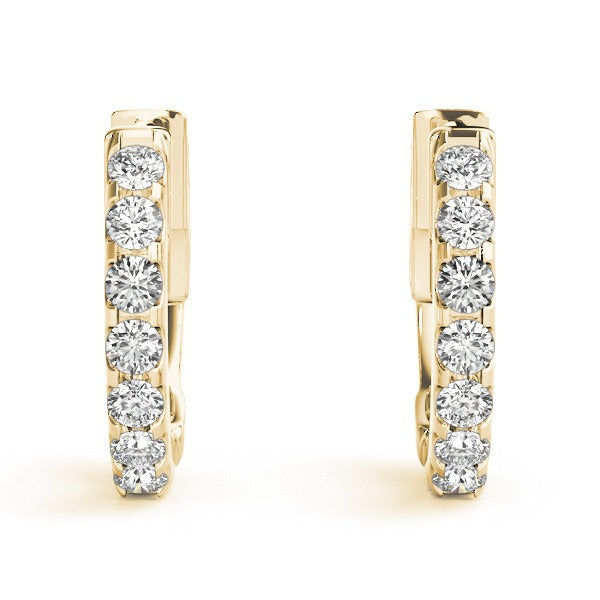 Diamond Huggie Earrings