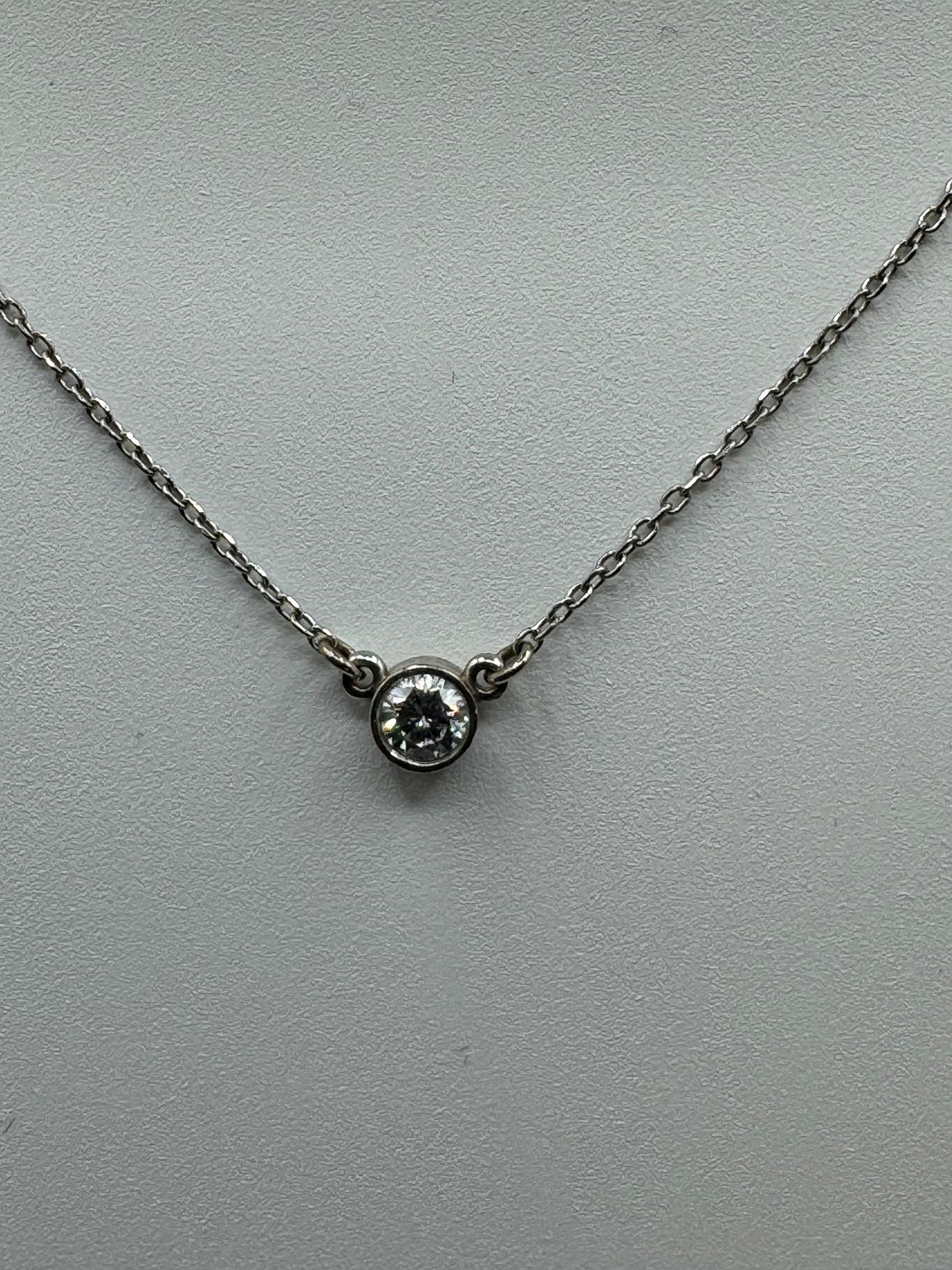 0.25 Ct. Natural Diamond Pendant White Gold