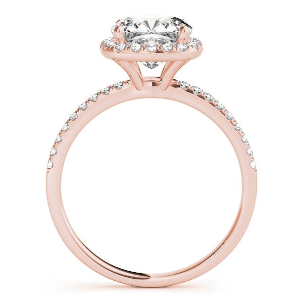 Cushion Cut Halo Engagement Ring