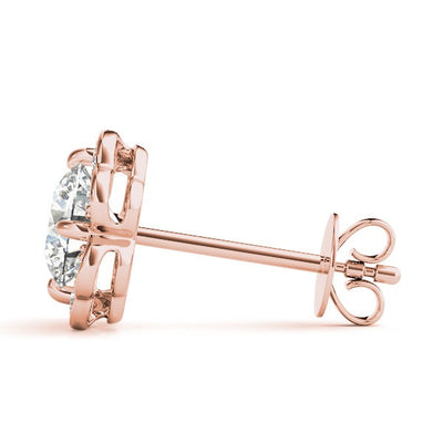 Clover Diamond Stud Earrings