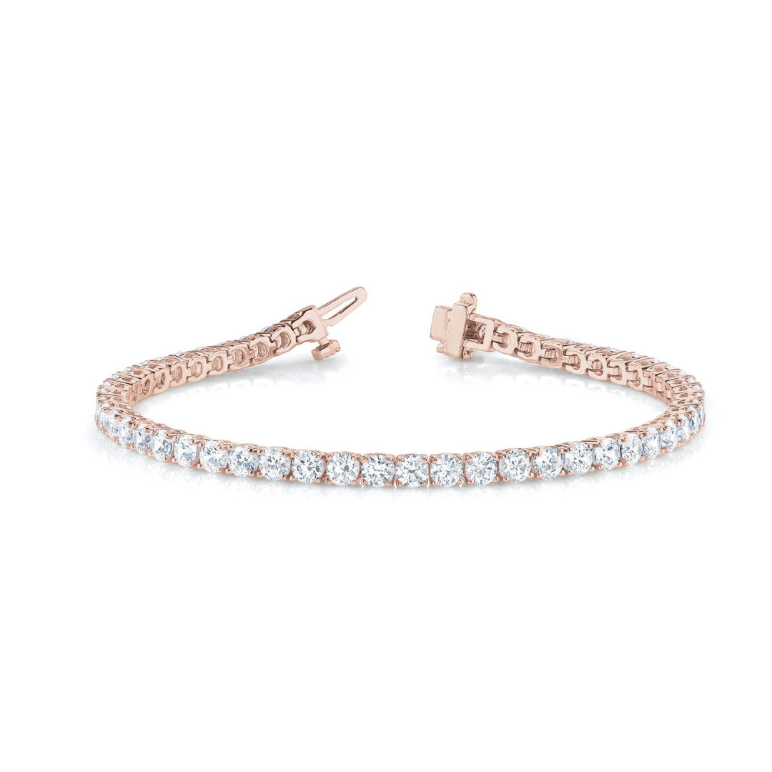 Straight Line Diamond Tennis Bracelet