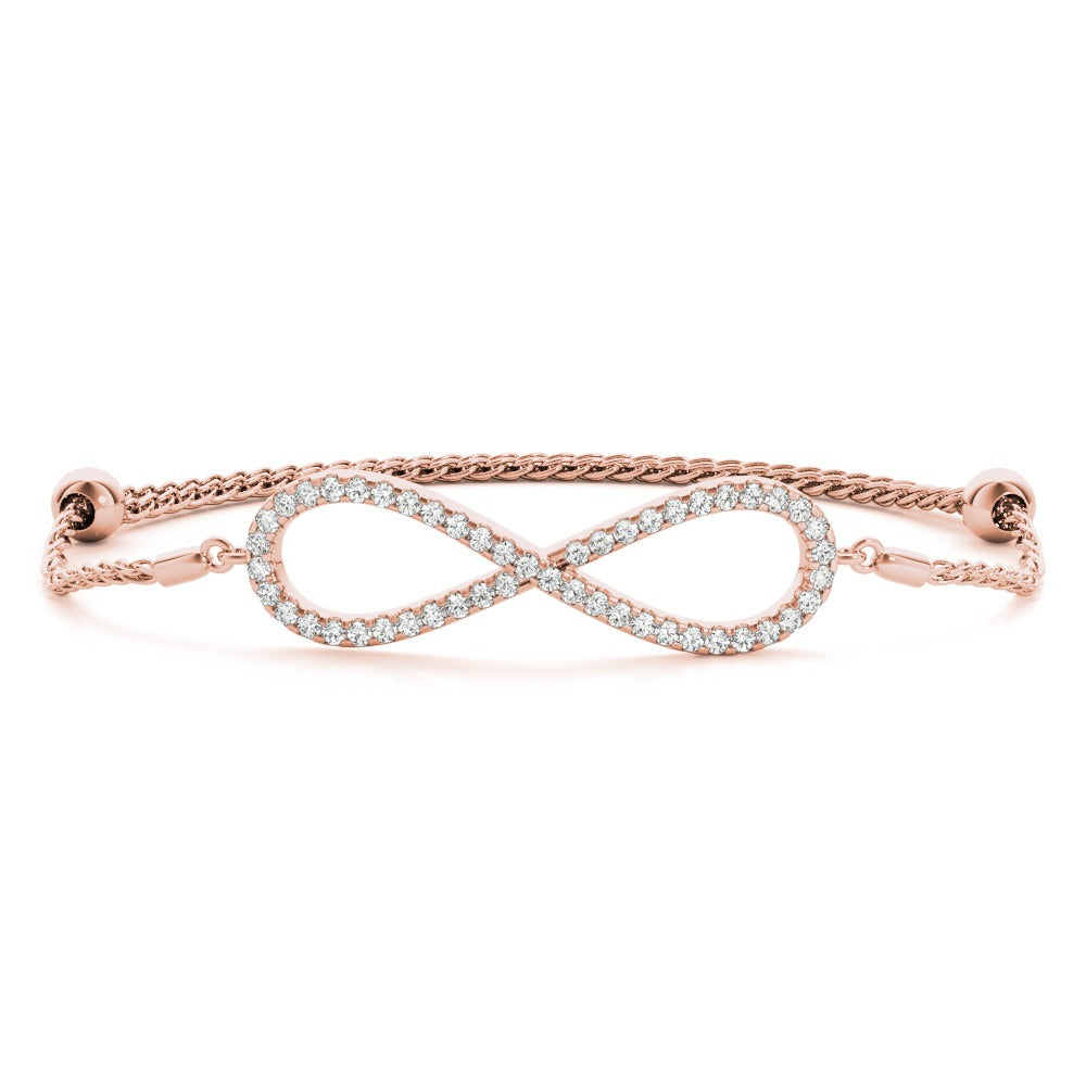 Infinity Diamond Adjustable Bracelet