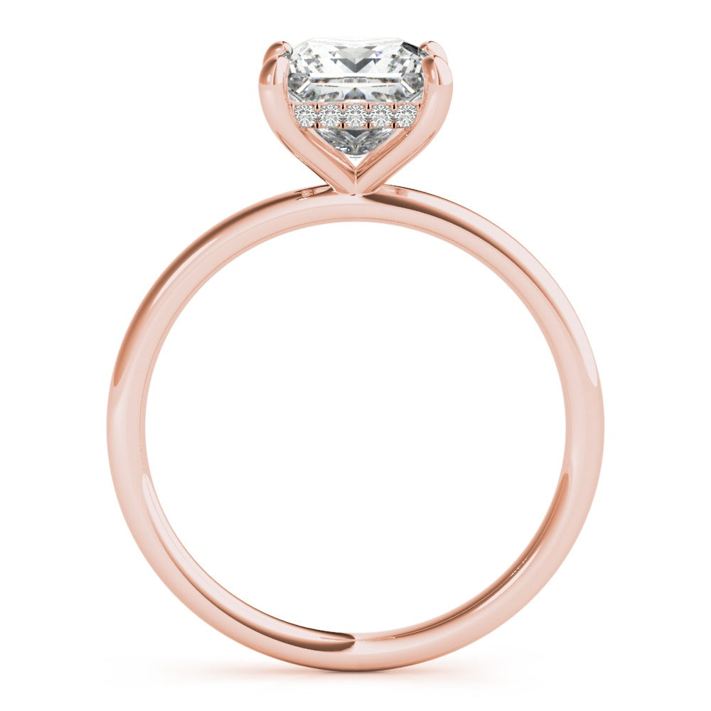 Mia Princess Hidden Halo Engagement Ring