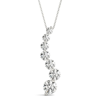 S Journey Diamond Pendant Necklace