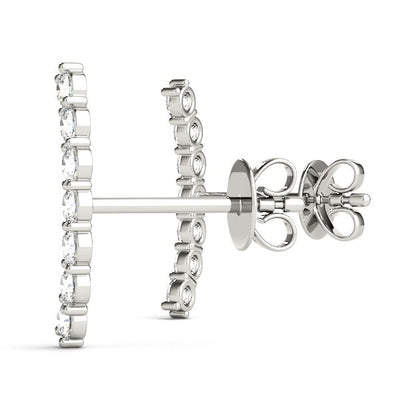 Seven Diamond Climber Earrings