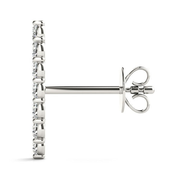 Seven Diamond Climber Earrings