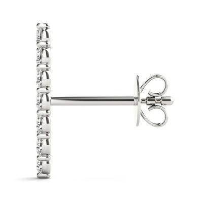 Seven Diamond Climber Earrings