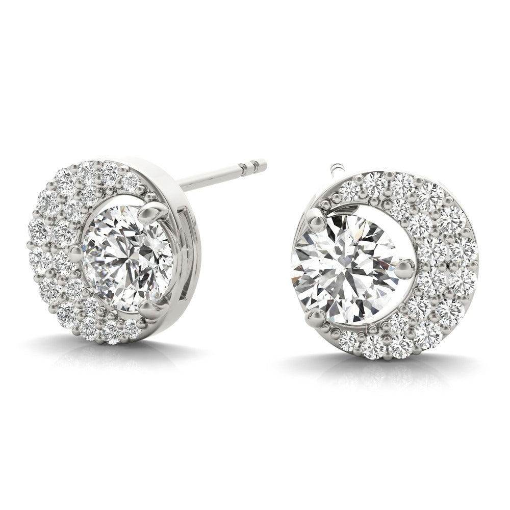 Half Moon Stud Earrings