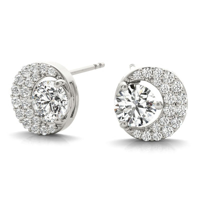 Half Moon Stud Earrings