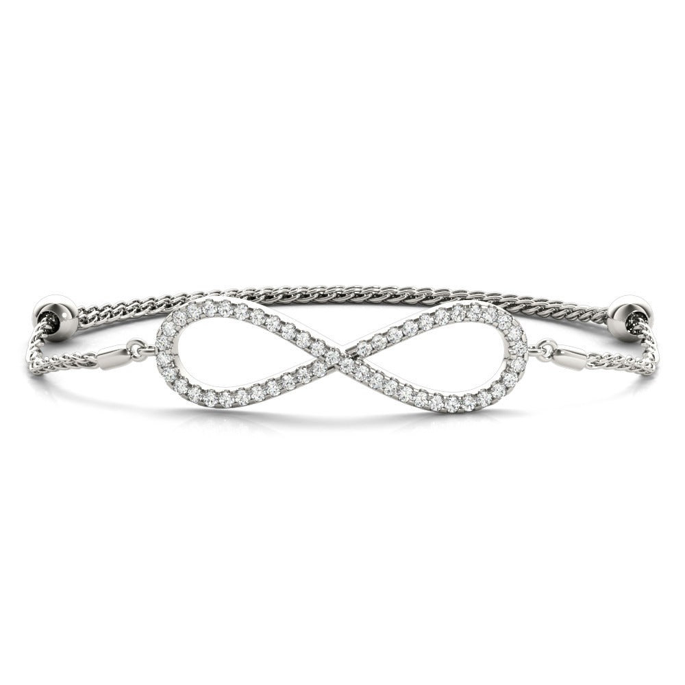 Infinity Diamond Adjustable Bracelet