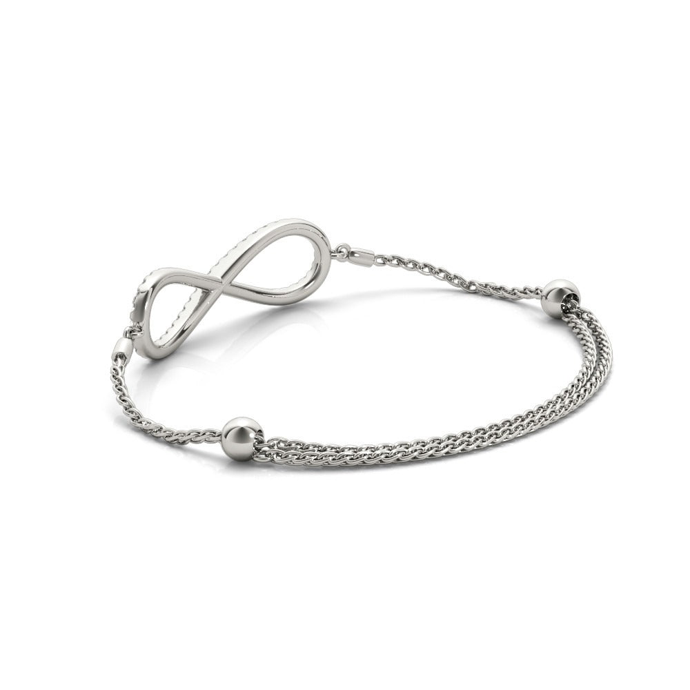 Infinity Diamond Adjustable Bracelet