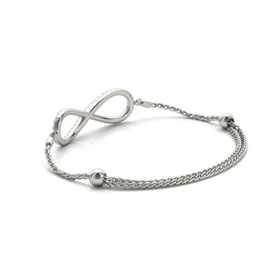 Infinity Diamond Adjustable Bracelet