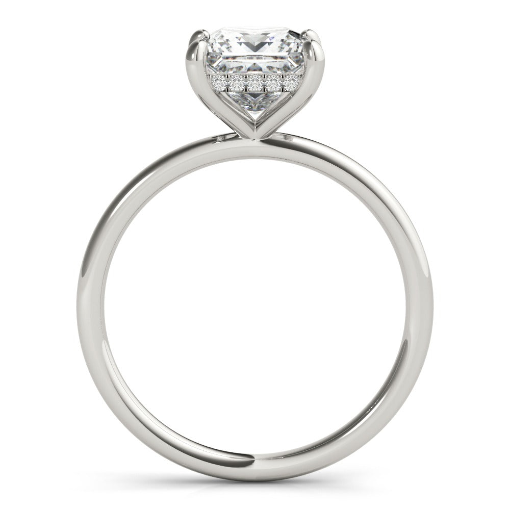 Mia Princess Hidden Halo Engagement Ring