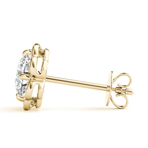 Clover Diamond Stud Earrings