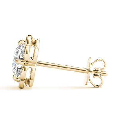 Clover Diamond Stud Earrings