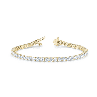 Straight Line Diamond Tennis Bracelet