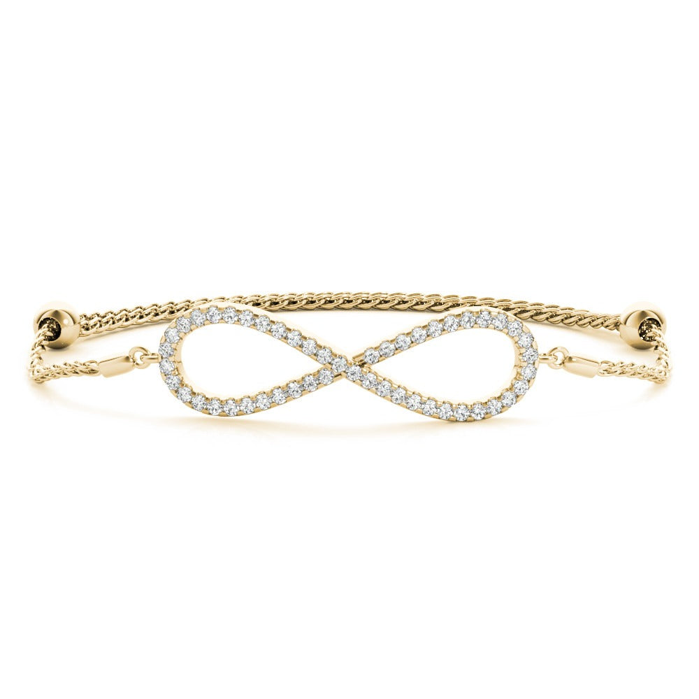 Infinity Diamond Adjustable Bracelet