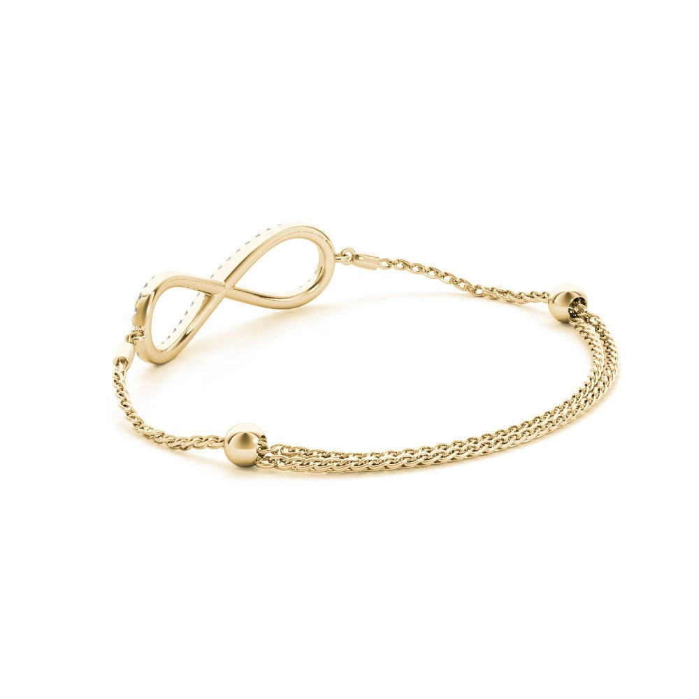 Infinity Diamond Adjustable Bracelet