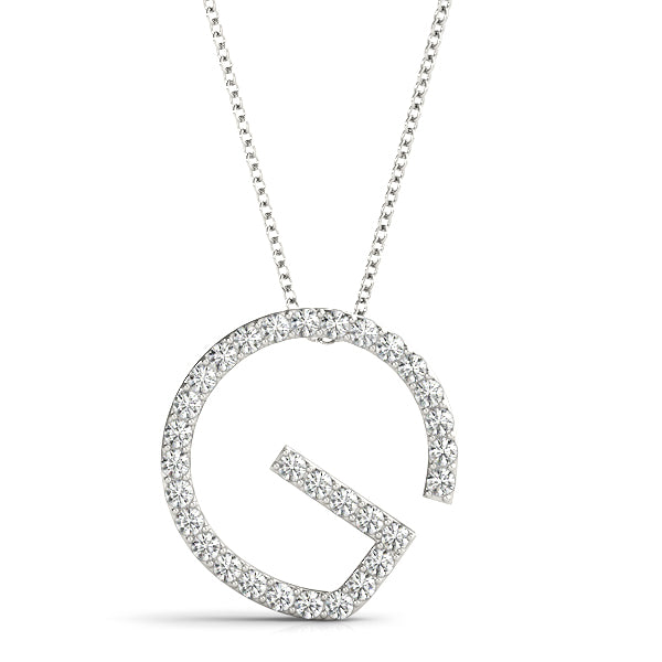 "G" Carbon Diamond Pendant
