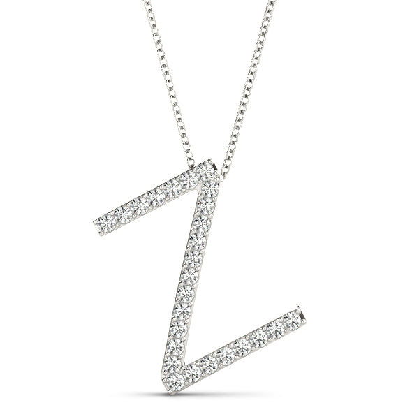 "Z" Carbon Diamond Pendant